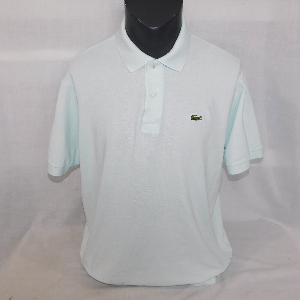 Lacoste Classic Fit Pique Mint Green Polo Shirt Mens XXL 7